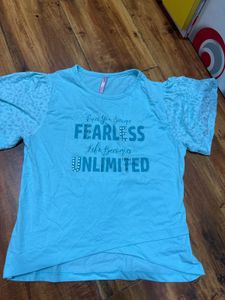 Cute Blue Graphic T-Shirt
