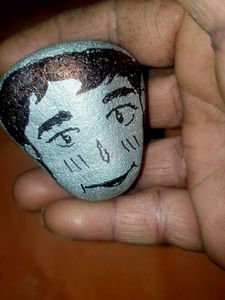 Hand-Painted Anime Character Rocks