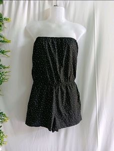 Polka Print Women Jumpsuit