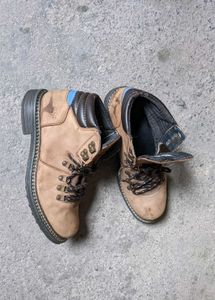 TSF leather Stylish Tan Hiking Boots