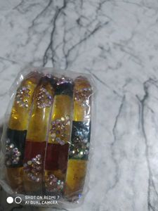 Sparkling Beaded Bangles Set