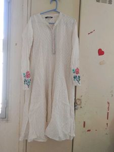 White Chikankari Kurta