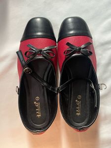 Red & Black Ballet Flats