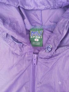 Purple Pullover Hooded waterproof Jacket