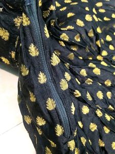 A Black Pretty Lengha With Stylish Blouse