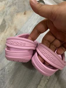 Pink Crocs Sandals