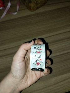 Heart Shaped Thank You Stickers