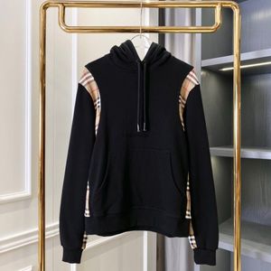 Burberry Hoodie with Plaid Detail