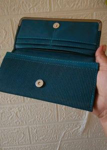Teal Textured Wallet