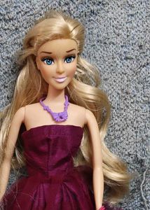 Two Hannah Doll Lot With Purple Dresses