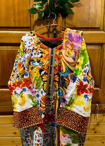 pakistani pattern cotton suit set