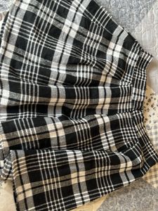 URBANIC Plaid Pleated Mini Skirt Size S