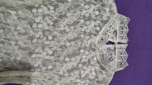 Elegant White Lace Top with Camisole