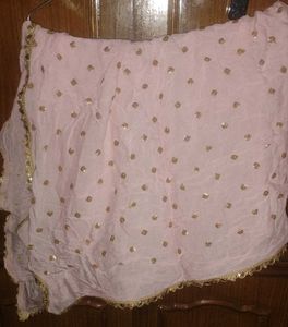 Light Pink Sequined Dupatta