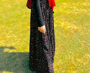 Long Printed Skirt