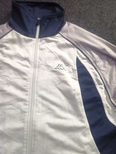 Kappa Track Jacket White Navy