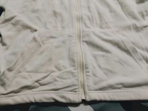 Cream Zip-Up Hoodie