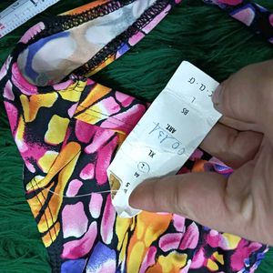 Vibrant 🆕🎁Floral Print Halter Bikini Top