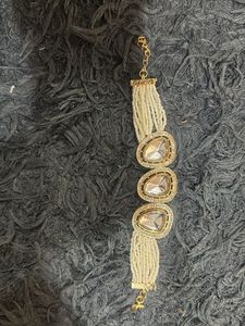 Elegant Pearl and Stone Bracelet