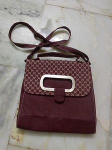 Stylish Maroon Crossbody Bag