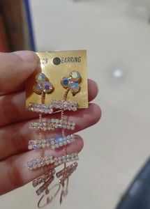 Sparkling Drop Earrings
