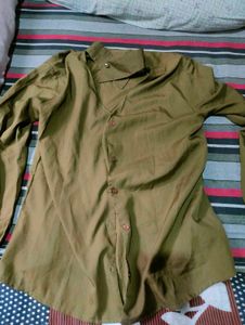Stylish Olive Green Button-Up Top