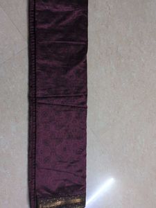Elegant Purple Saree with Intricate Patterns