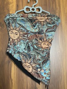 Boho Sun Print Tube Top