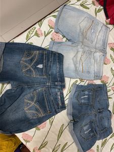 Combo pf 3 Distressed Denim Shorts Bundle