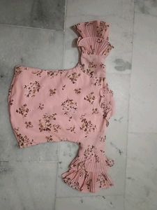 Girls' Floral Print Top