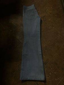 Mens flared denim jeans