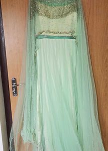 Elegant Mint Green Lehenga Choli
