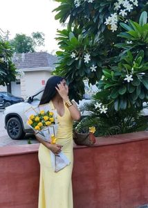 buttee Yellow Halter Neck Dress⭐🌻