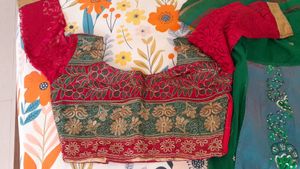 Designer Lehnga Saree With Stiched Blouse