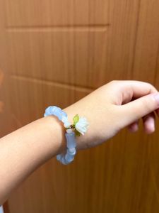 Charming Beaded Bracelet with Flower Charm