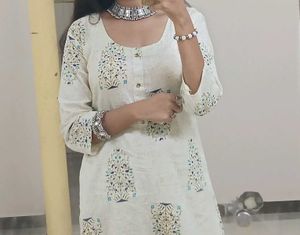 Elegant Block Print Kurta Set