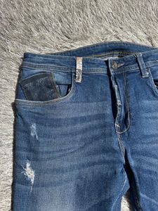 Men's Blue Distressed EDHARDY  Jeans