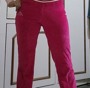 Kappa Pink Luxe Velvet  Jogging Pant