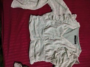 crop ruffle top