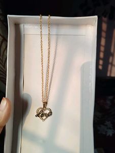 Gold 'Love' Heart Necklace