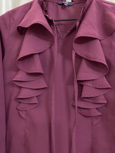 Purple Top High Neck