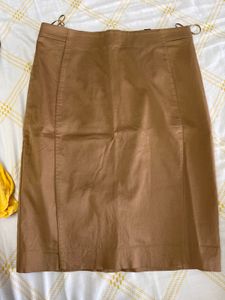 Mango - Classic Brown Pencil Skirt