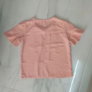 FREE SHIPPING Peachy Pink Floral Top