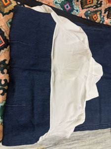 Stylish Denim Jumpsuit with White Shirt