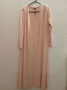 Sheer Peach Duster Cardigan
