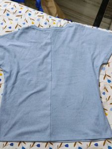 Light Blue V-Neck T-Shirt