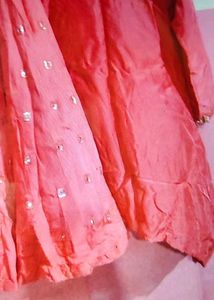 lehenga kurti gajri coloured