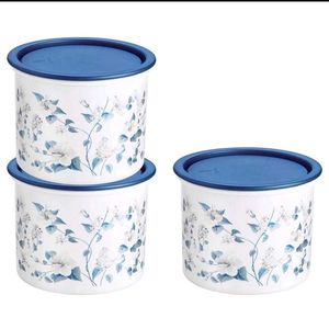 New Set of 3 Vintage Floral Storage Containers