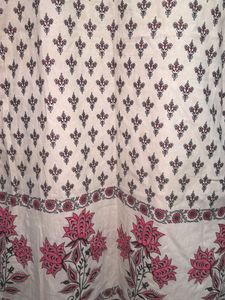 Cream Kurta with Floral Print