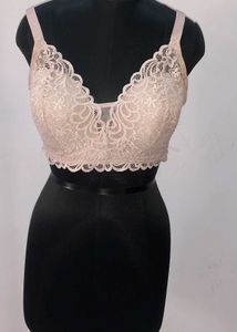 Nude Lacy Padded Bra